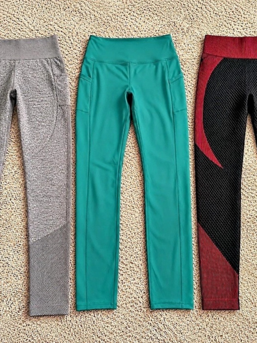 3 Piece Women's Athletic Leggings Bundle Size Large